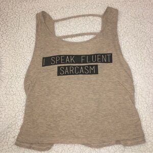 Forever 21 Sarcasm Tank size small